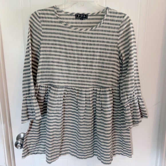 Cream and black striped tunic - Picture 1 of 1